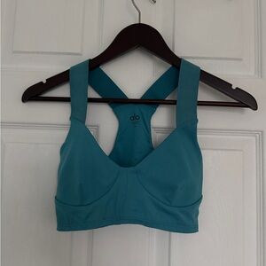 ALO Yoga Teal Sports Bra